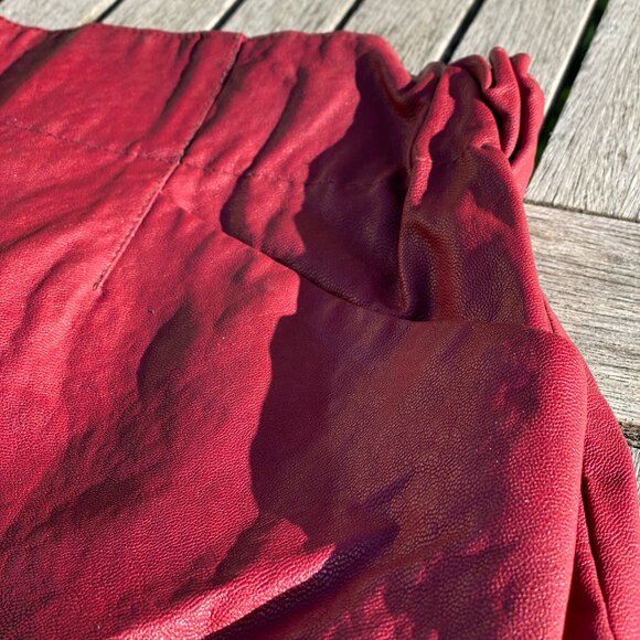 Zara Basic Faux Leather Mini Skirt — Vegan Leather (M) - Picture 2 of 7